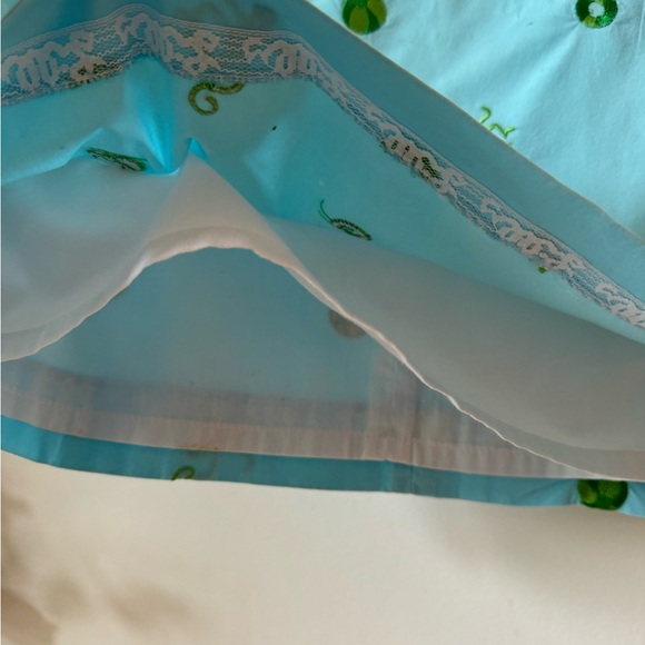 Lilly Pulitzer monkey and beach ball print blue and green summer skirt 6 - Picture 4 of 7